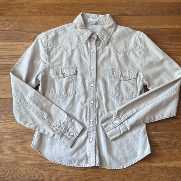 Charlotte Russe Tops - 🤠Charlotte Russe linen/cotton long sleeve western shirt. Size M.